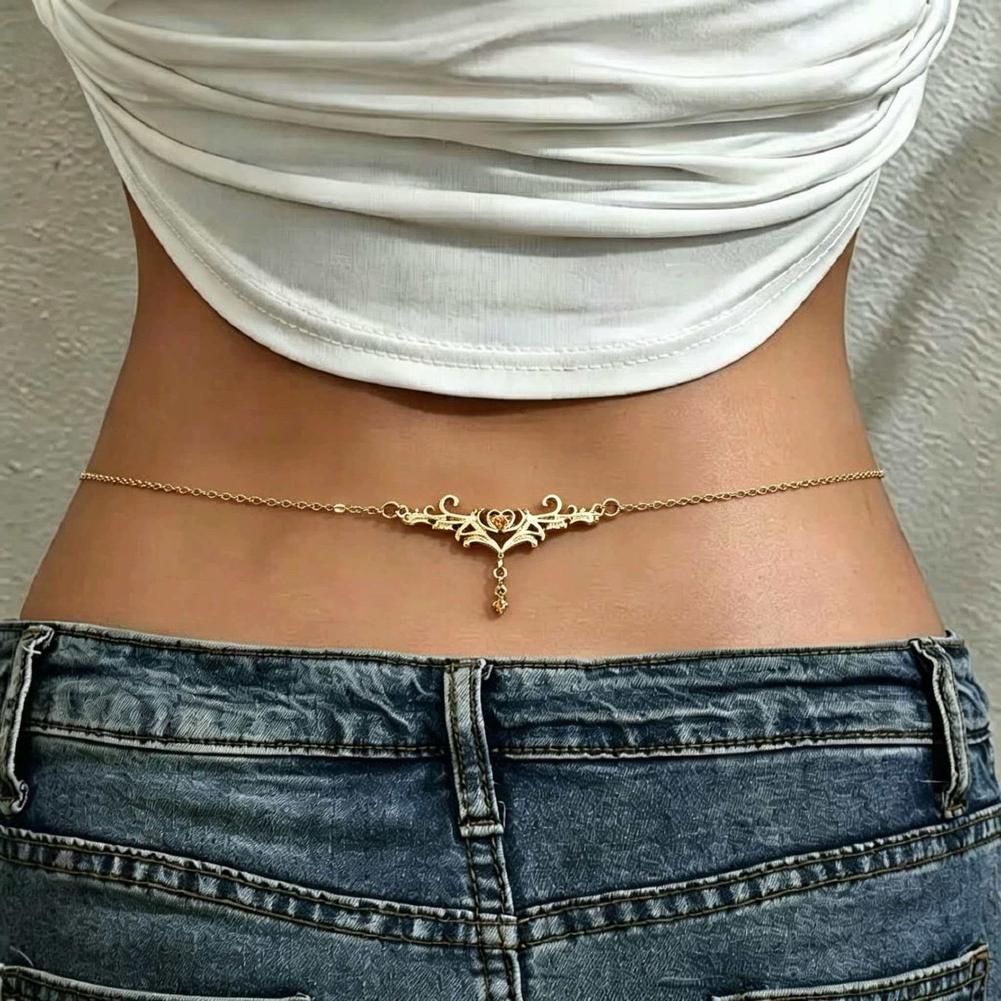 Body Jewelry Waist Chains - Gotische hartvormige sexy dames tailleketting, punk