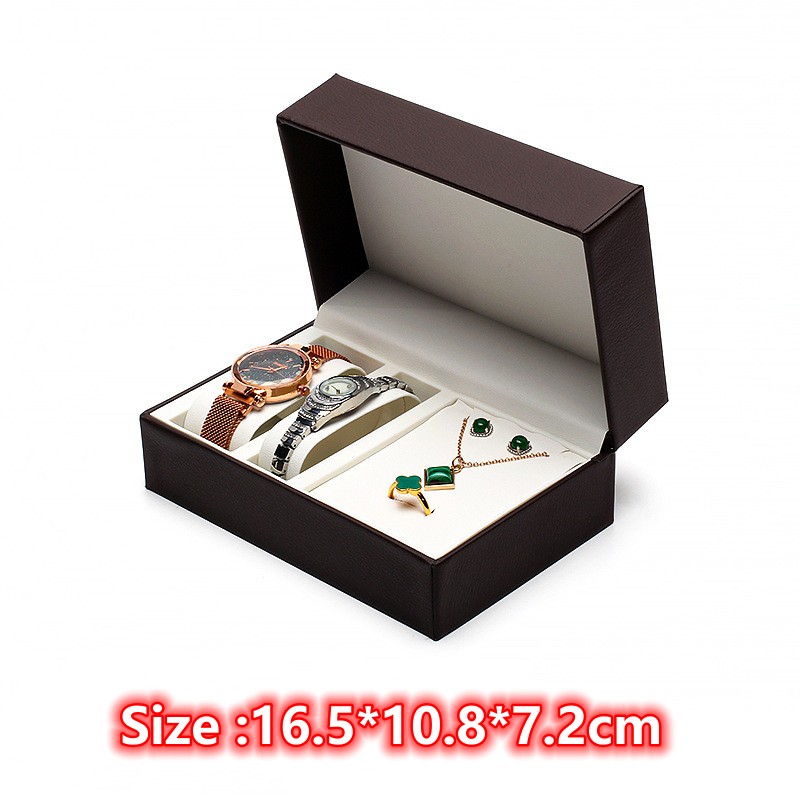 Body Jewelry Display - Mode Dubbel Kussen Horlogedoos Sieraden Opbergdoos