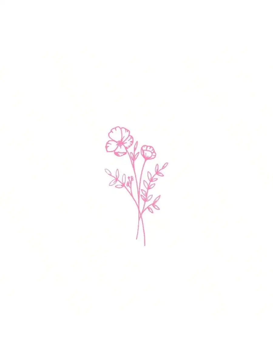 Body Jewelry Labret - 1 stks wilde bloemen autosticker, geschikt