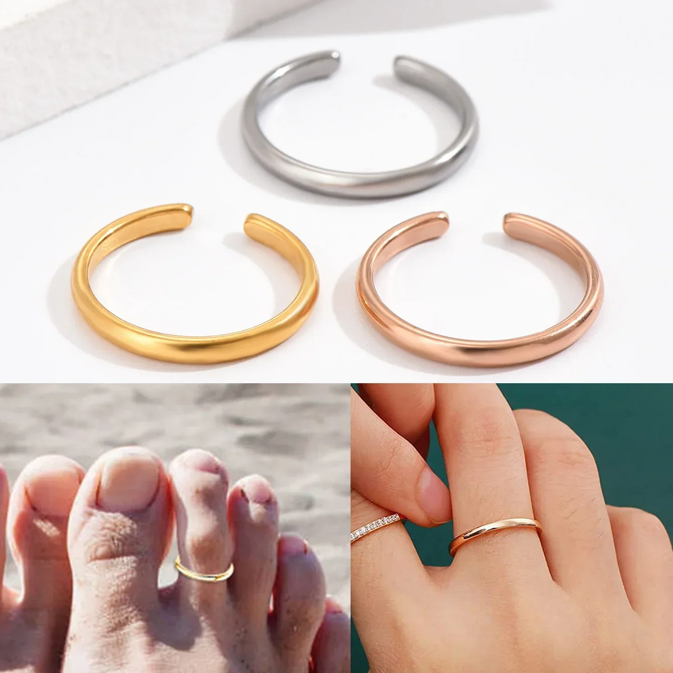 Body Jewelry Rings - 1PC Teenringen voor Vrouwen Verstelbare Roestvrij