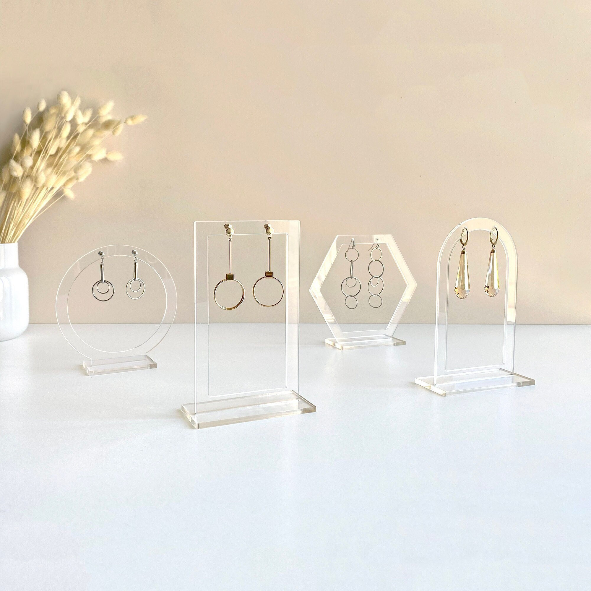 Body Jewelry Display - Oorbel displaystandaard, helder acryl oorbelhouder, oorbel