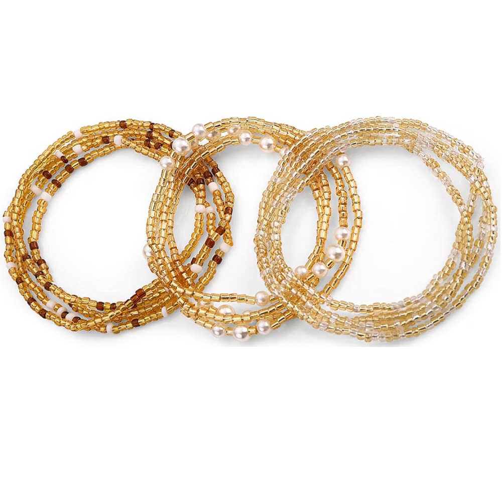 Qualiti Body Jewelry - Tailleparels voor vrouwen, buikparels, elastische ketting,