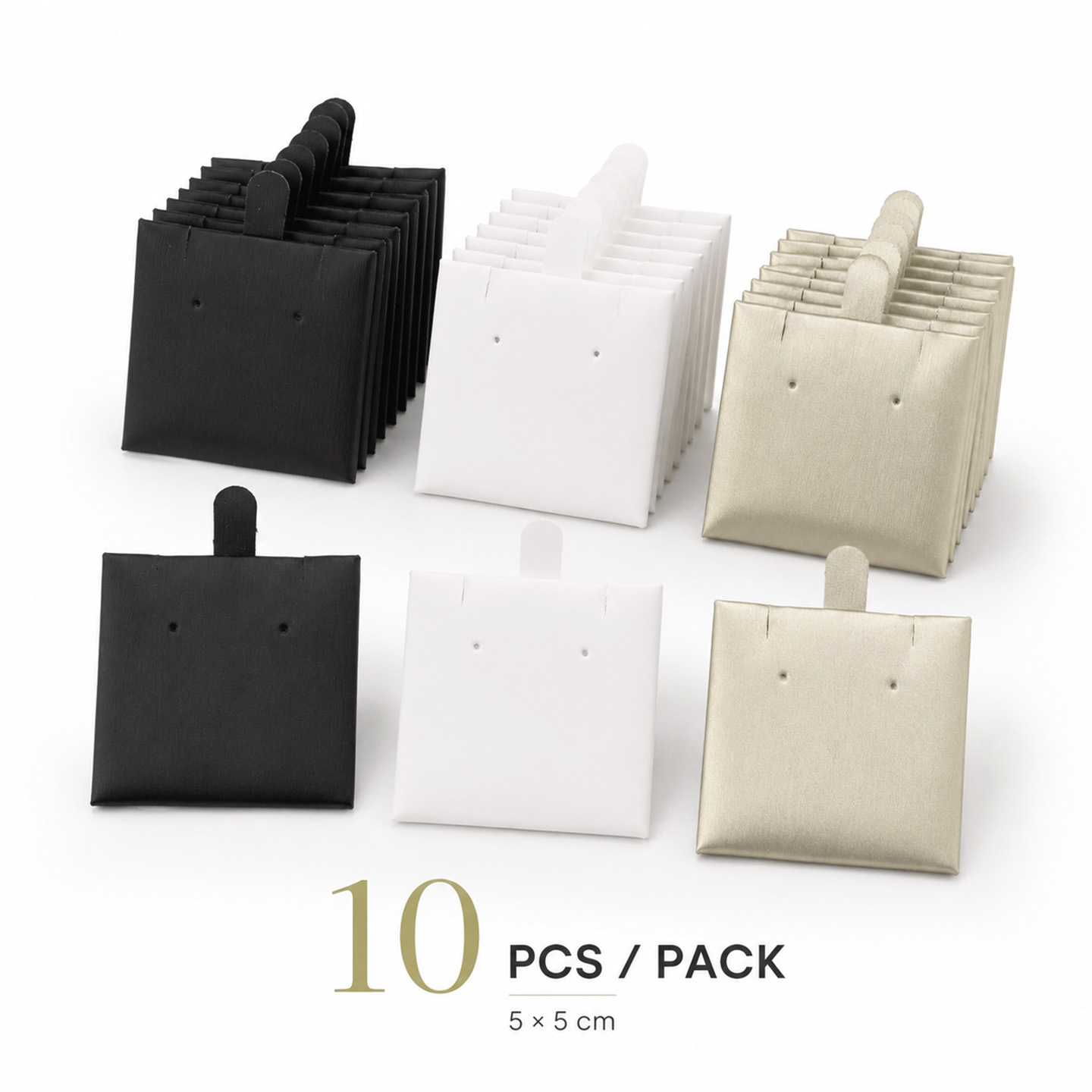 Body Jewelry Display - 10 stuks PU lederen oorbelkaarthouders displaystandaard
