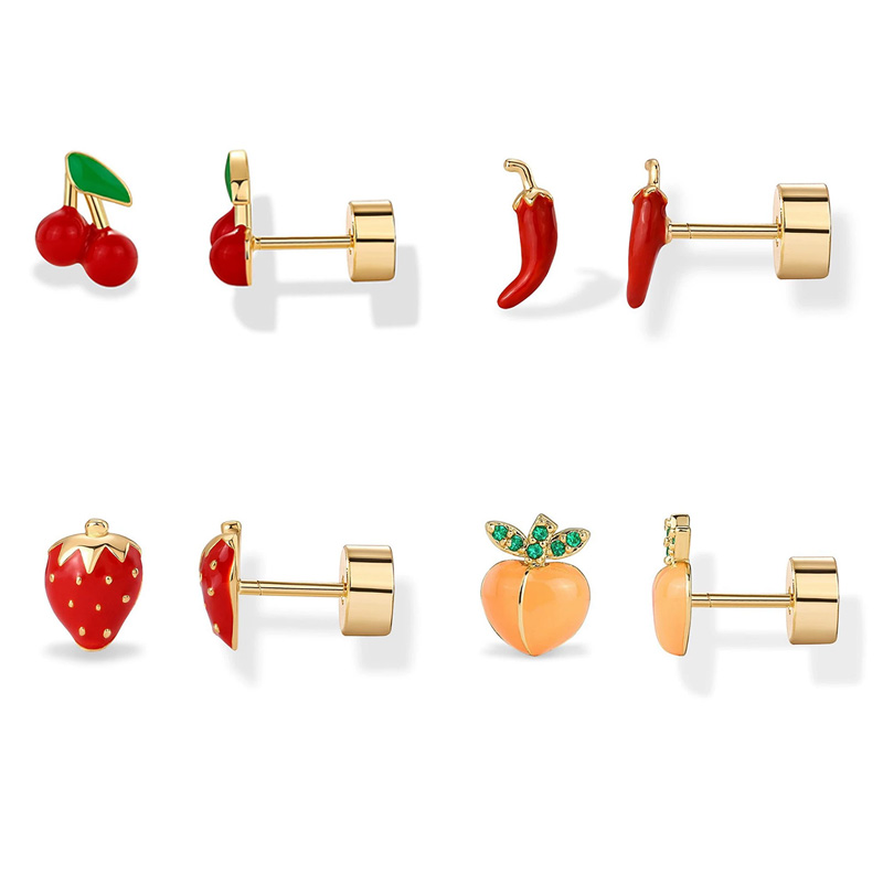 Tragus Flat Back - 2 stuks kraakbeen oorbellen stud voor