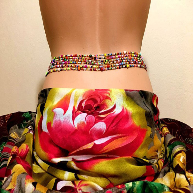 Body Jewelry Chains - Vrouwen Gelaagde Kralen Buik Ketting Boho