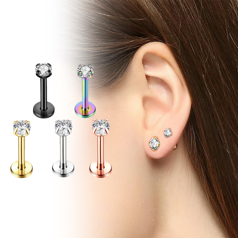 16G Titanium Internally Thread - Body Jewelry Labret recensie en prijs