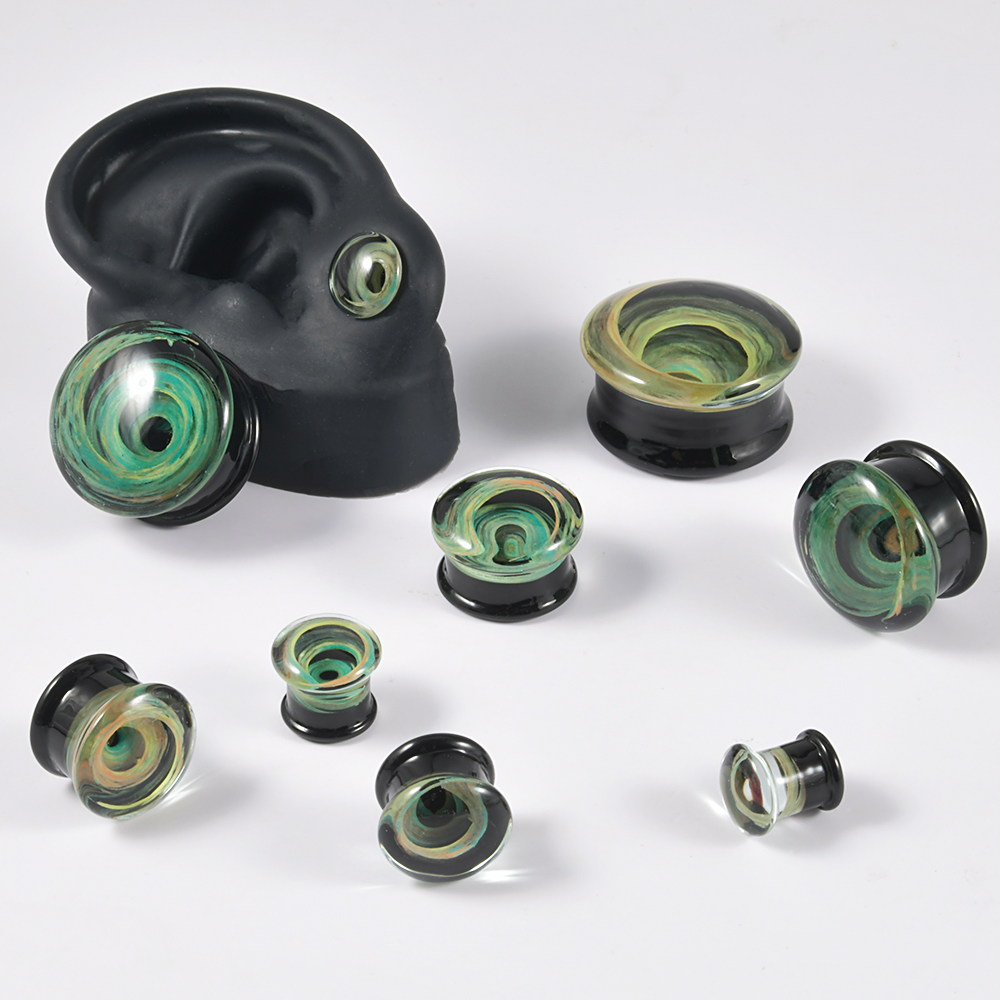 Paar kwaliteitsglas Vortex oor - Body Jewelry Quality recensie en prijs