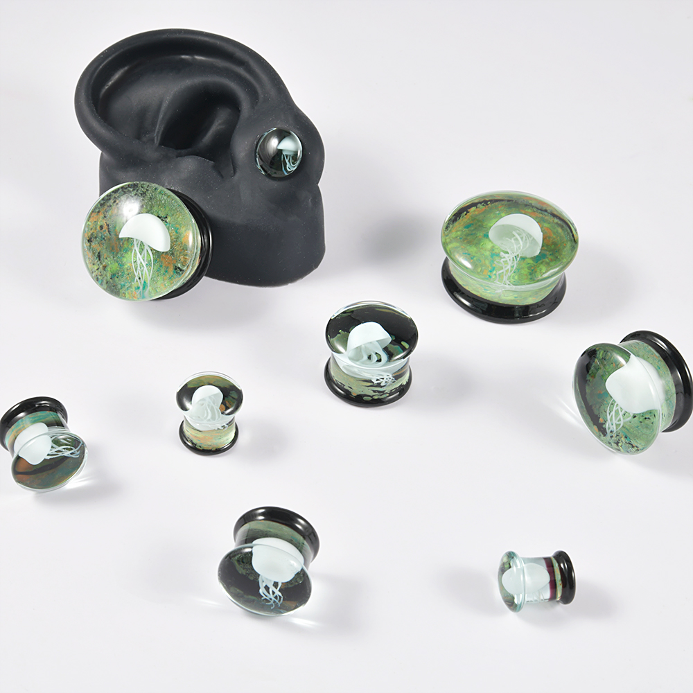 Paar kwaliteitsglas Vortex oor - Body Jewelry Quality recensie en prijs