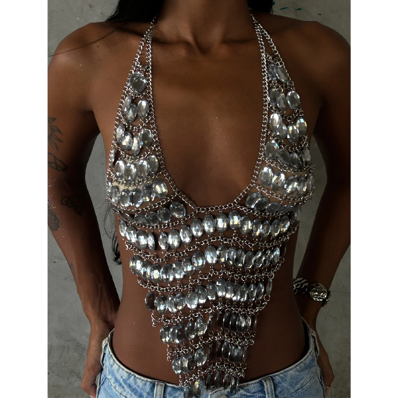 Handgemaakte rugloze bh-top me - Body Jewelry Bra recensie en prijs