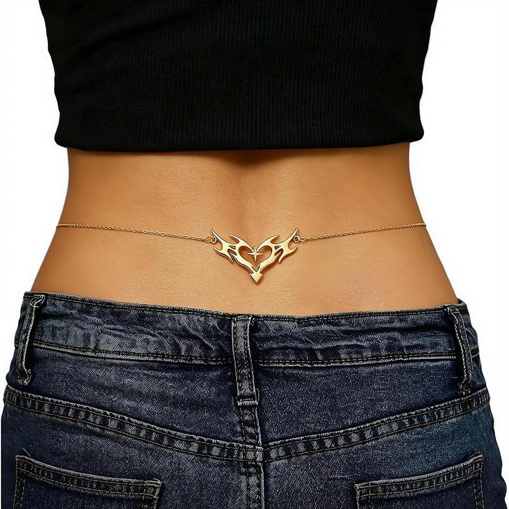 Gotische hartvormige sexy dame - Body Jewelry Waist Chains recensie en prijs