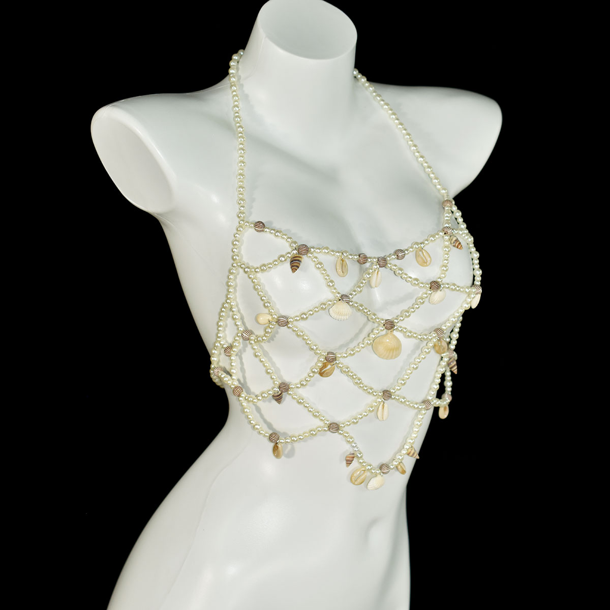 Mode Imitatie Parel Beha Taill - Body Jewelry Bra recensie en prijs