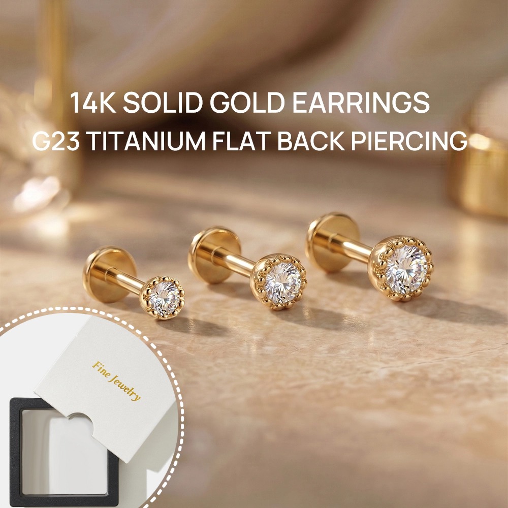 DIeSchein 14K massief gouden o - Tragus Flat Back recensie en prijs