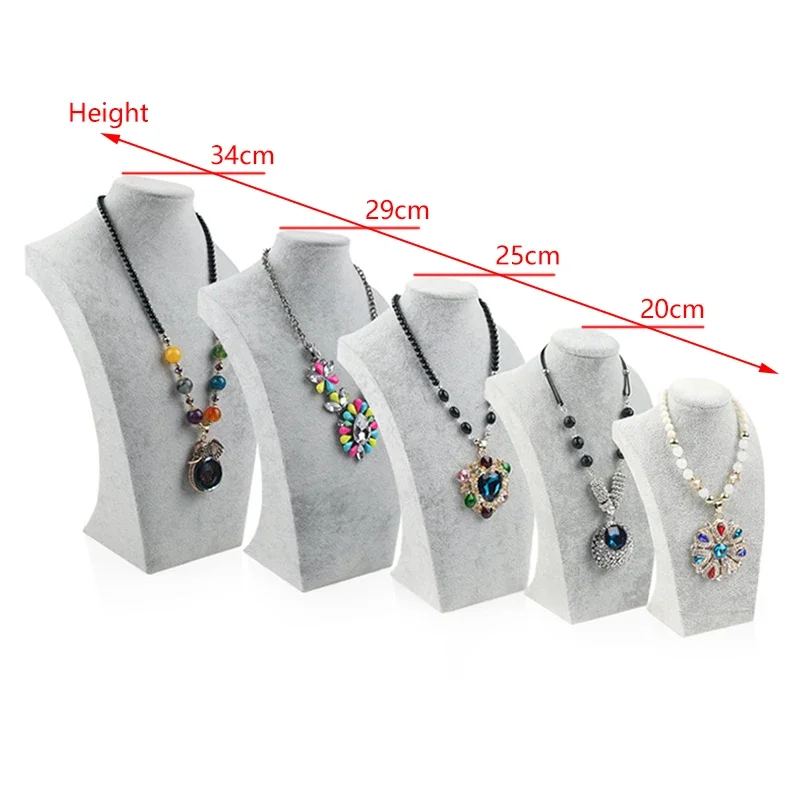 Fluwelen portret ketting displ - Body Jewelry Display recensie en prijs