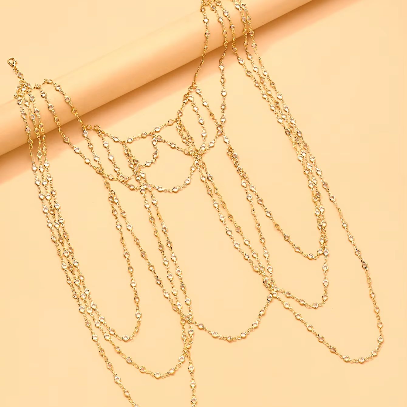 Gouden, verzilverde, meerlaags - Body Jewelry Bra recensie en prijs