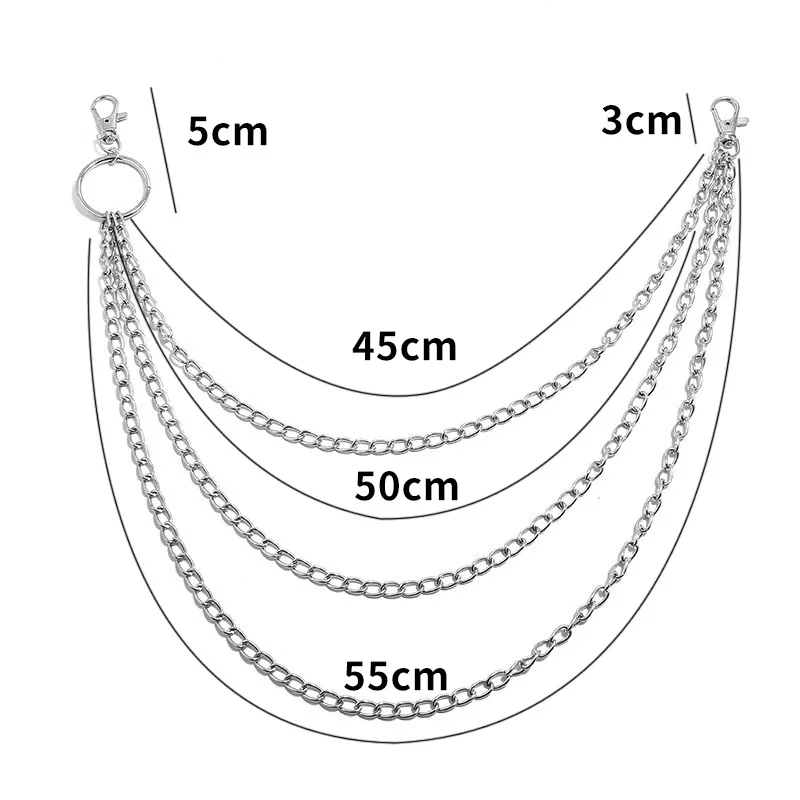 Laag metalen riemketting Punk  - Body Jewelry Waist Chains recensie en prijs