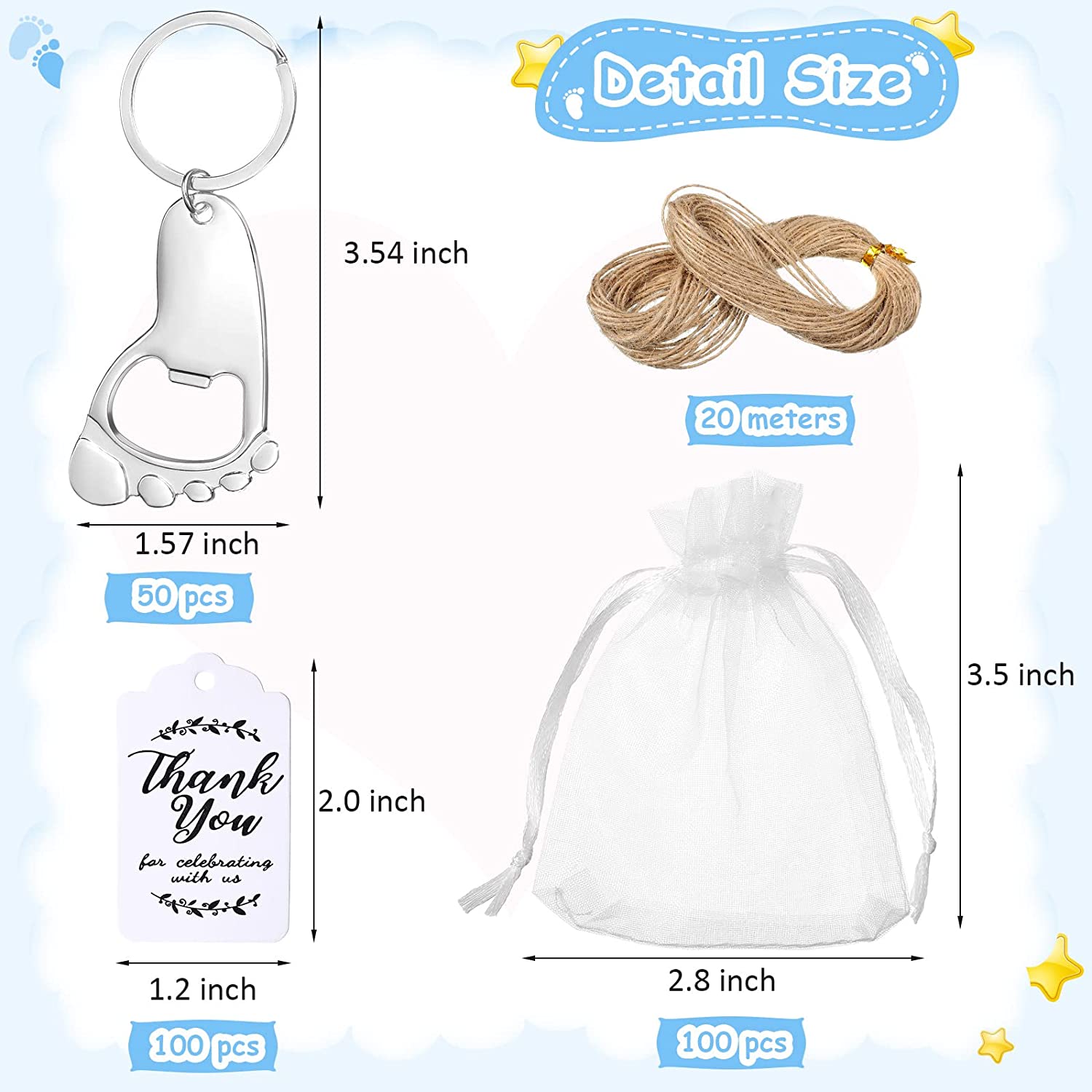 50-delige baby voetafdruk sleu - Body Jewelry Back recensie en prijs