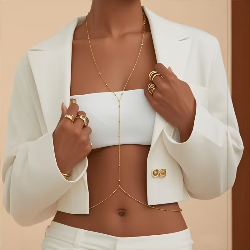 Mode Eenvoudige kralenketting  - Body Jewelry Bra recensie en prijs