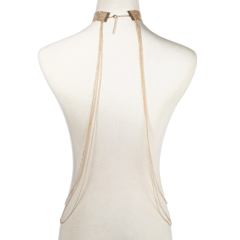 Goud Kleur Body Chain Vrouwen  - Qualiti Body Jewelry recensie en prijs