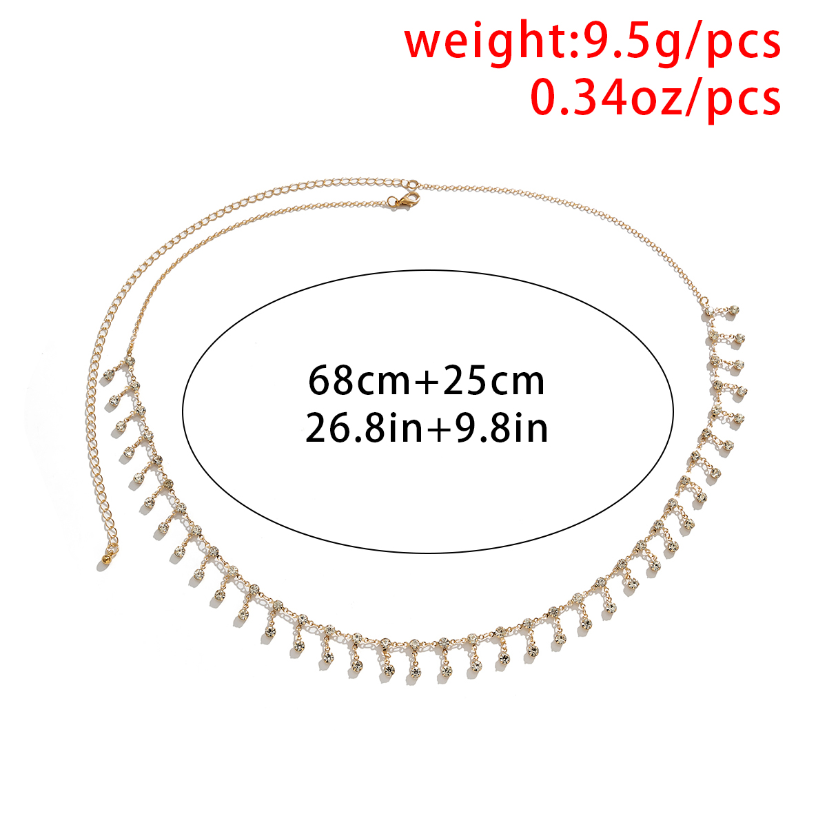 Sexy Kwastje Taille Ketting Ri - Qualiti Body Jewelry recensie en prijs