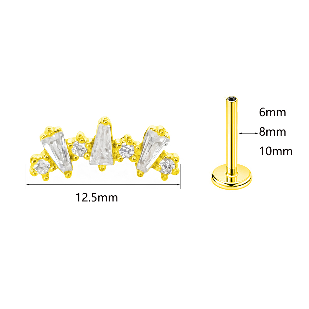 Interne Schroefdraad Zirkonia  - Body Jewelry Labret recensie en prijs