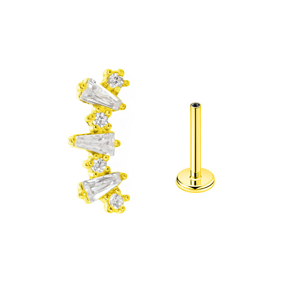 Interne Schroefdraad Zirkonia  - Body Jewelry Labret recensie en prijs