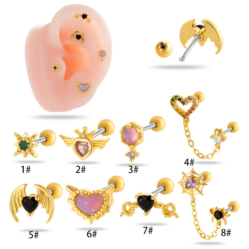 Halloween kleine vleermuisvleu - Tragus Flat Back recensie en prijs