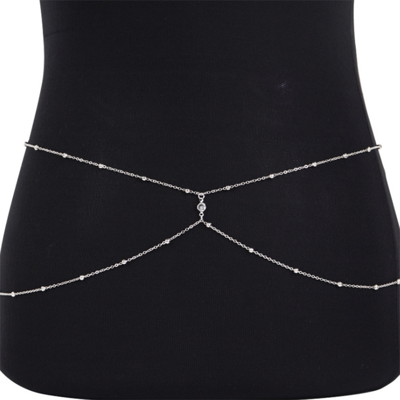 Doorzichtige Strass Kralen Bui - Body Jewelry Bra recensie en prijs