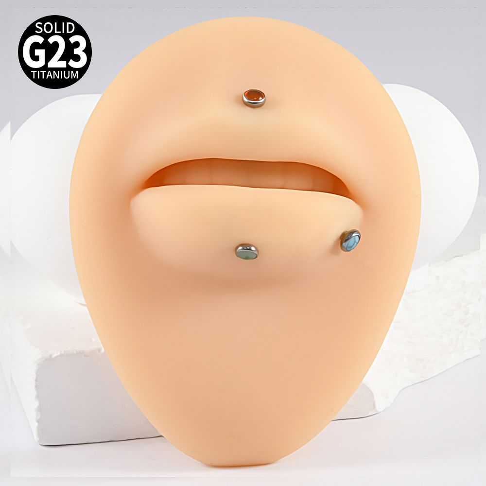 1 ST 16g G23 Titanium Crystal  - Body Jewelry Labret recensie en prijs