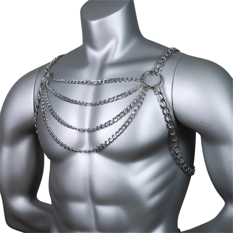 Mannen sexy metalen lichaam bo - Body Jewelry Retainers recensie en prijs