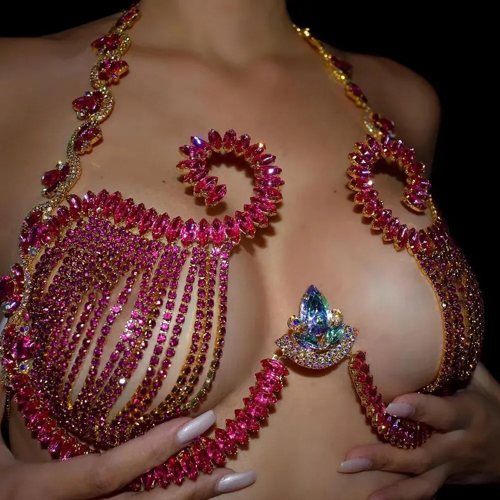 Rave Roze Kristal Borst Beugel - Body Jewelry Retainers recensie en prijs