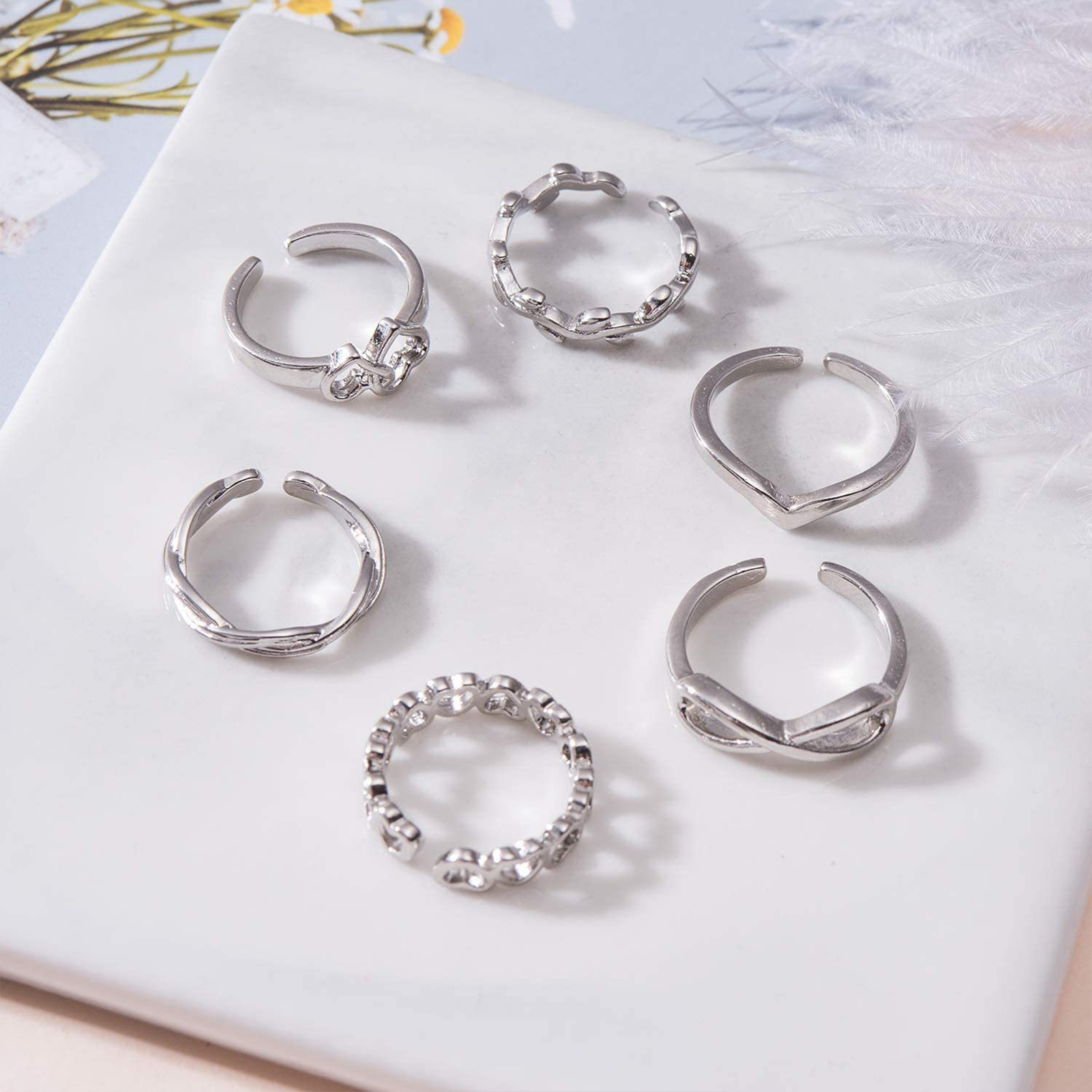 10/12 Stuks Teenringen Voor Vr - Body Jewelry Rings recensie en prijs