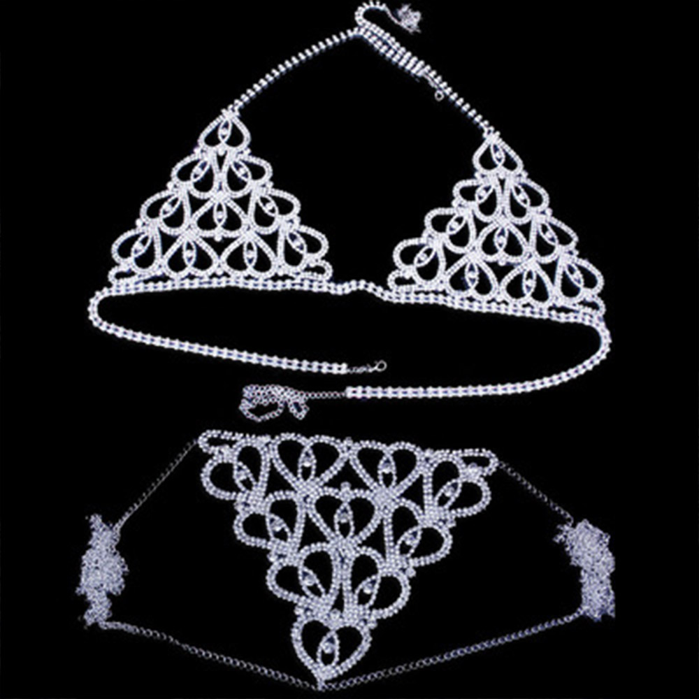 Mode Strass Hart Beha String S - Body Jewelry Bra recensie en prijs