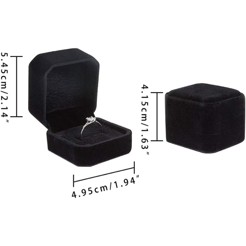 10-pack fluwelen ringdoos oorb - Body Jewelry Display recensie en prijs