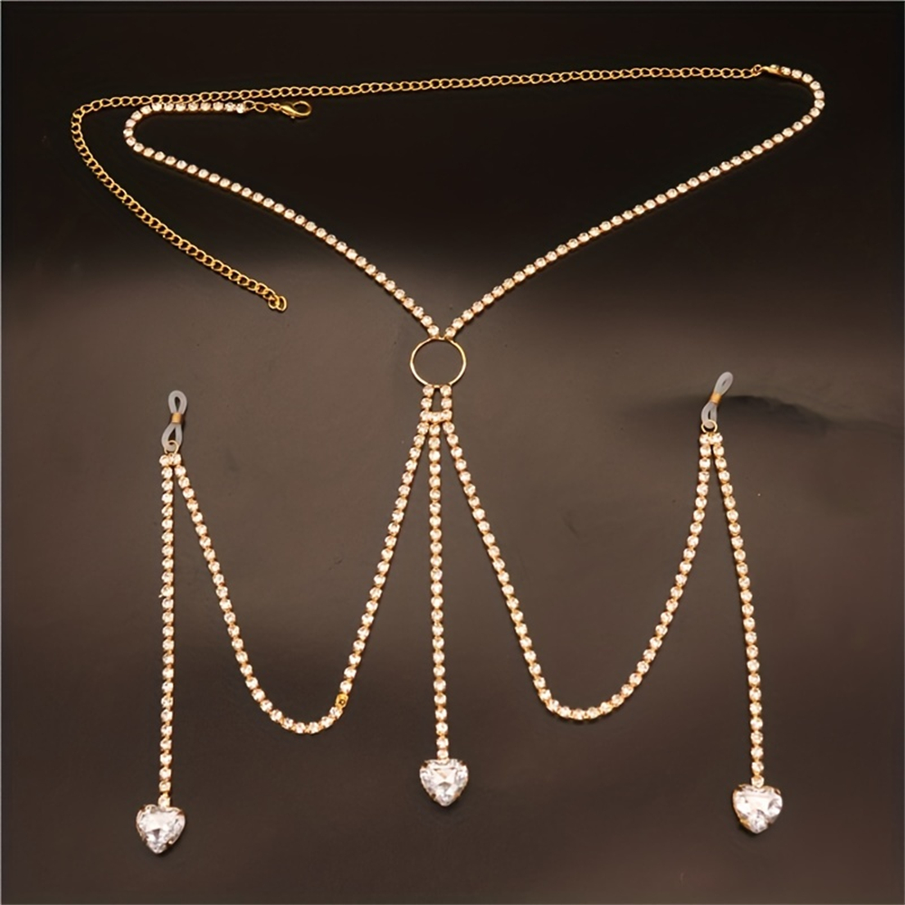 Prachtige Mode Glanzende Stras - Body Jewelry Bra recensie en prijs