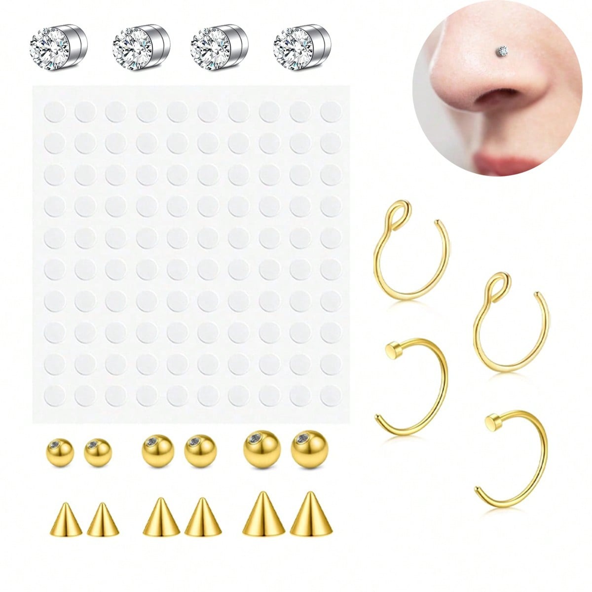 Nepneusringen nep septum voor  - Body Jewelry Rings recensie en prijs