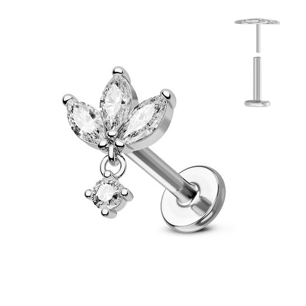 ASTM F136 G23 Titanium Bloem D - Tragus Flat Back recensie en prijs