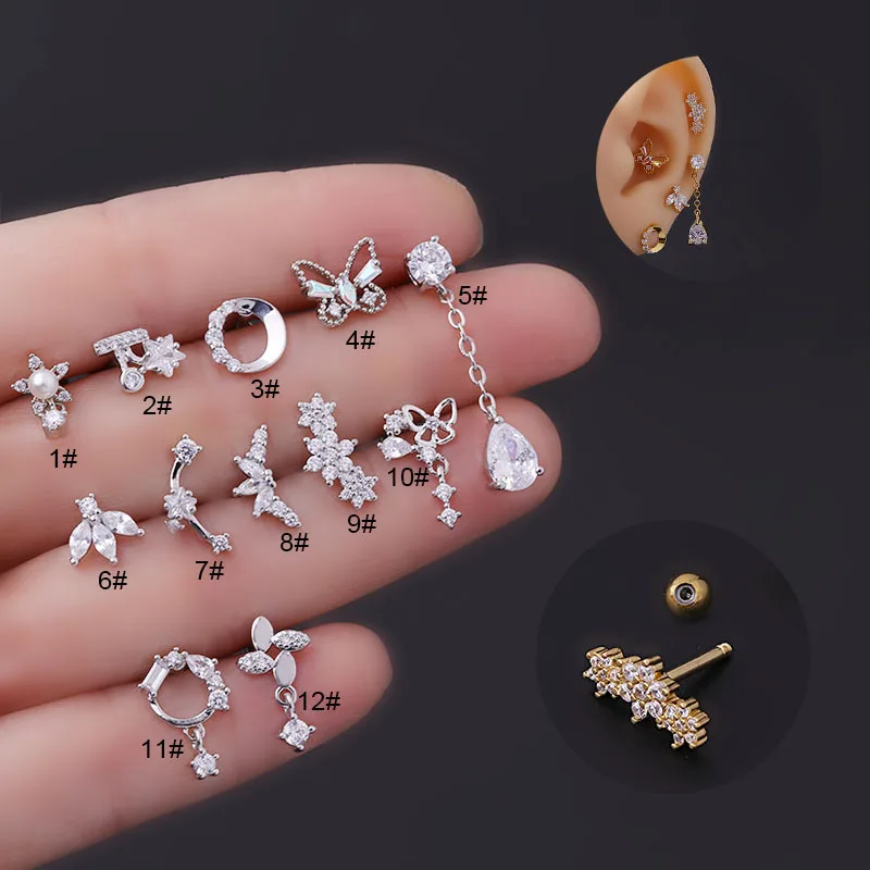 16G Tragus Helix Conch Piercin - Tragus Flat Back recensie en prijs