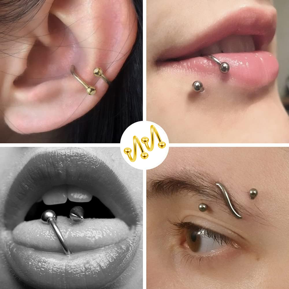 Dames Spiraal Oorbellen Pierci - Body Jewelry Labret recensie en prijs