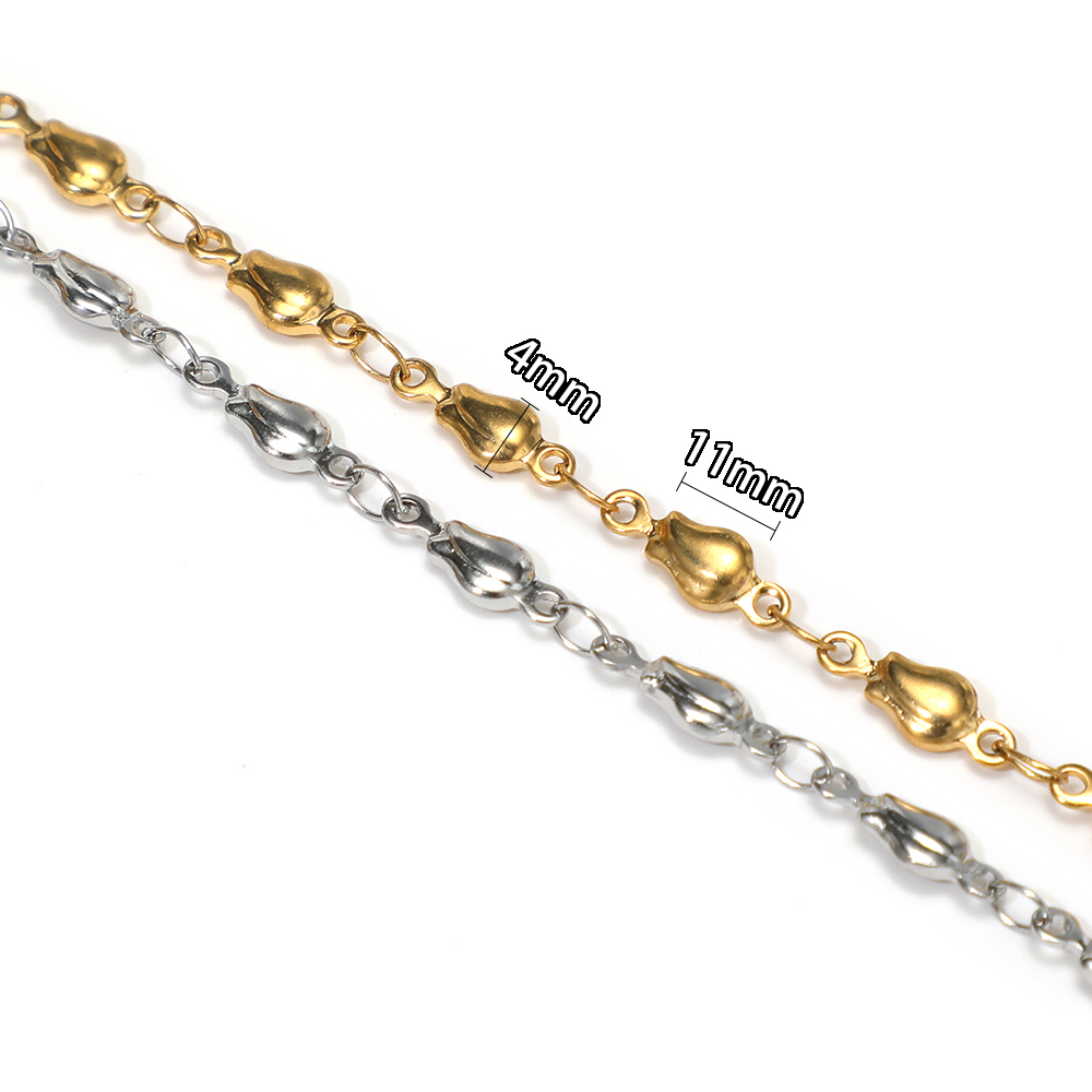 1 meter roestvrijstalen bloemk - Body Jewelry Chains recensie en prijs
