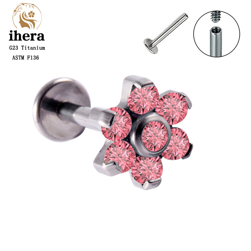 G23 Titanium Opal Bloem Pierci - Body Jewelry Labret recensie en prijs
