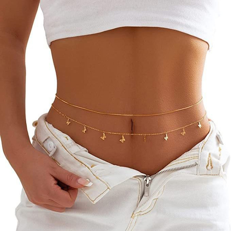 Mode Eenvoudige Dubbellaagse K - Body Jewelry Waist Chains recensie en prijs