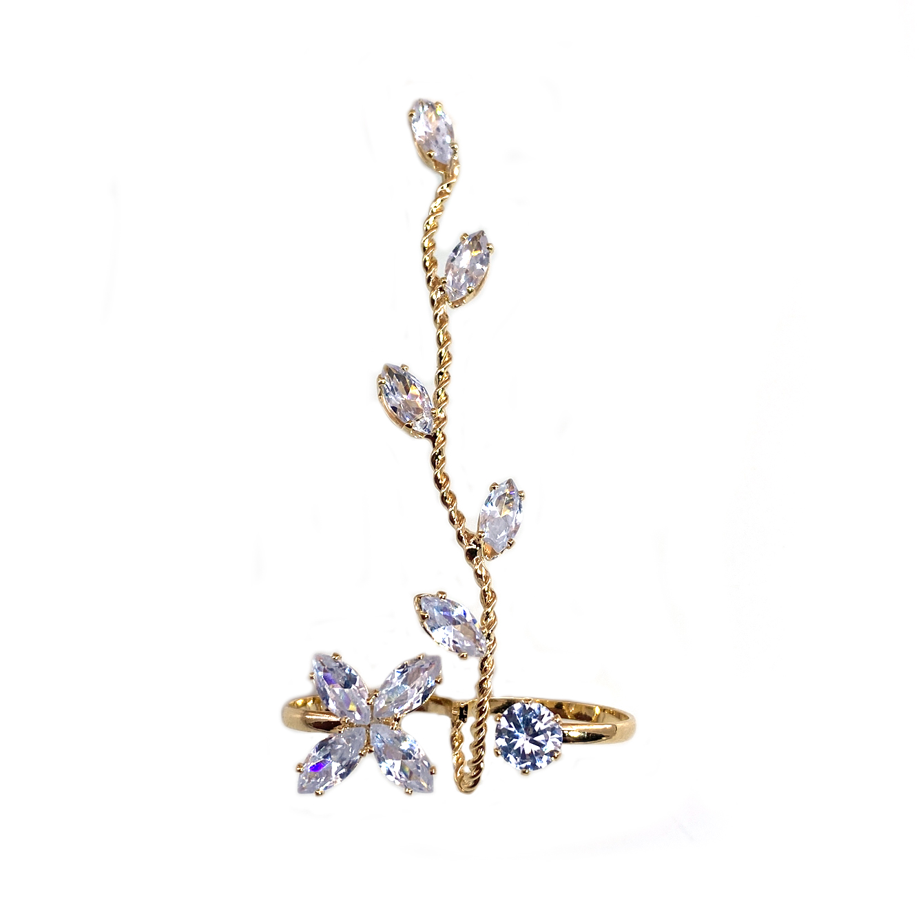 1Pc Prachtige Zirkoon Voet Rin - Body Jewelry Rings recensie en prijs
