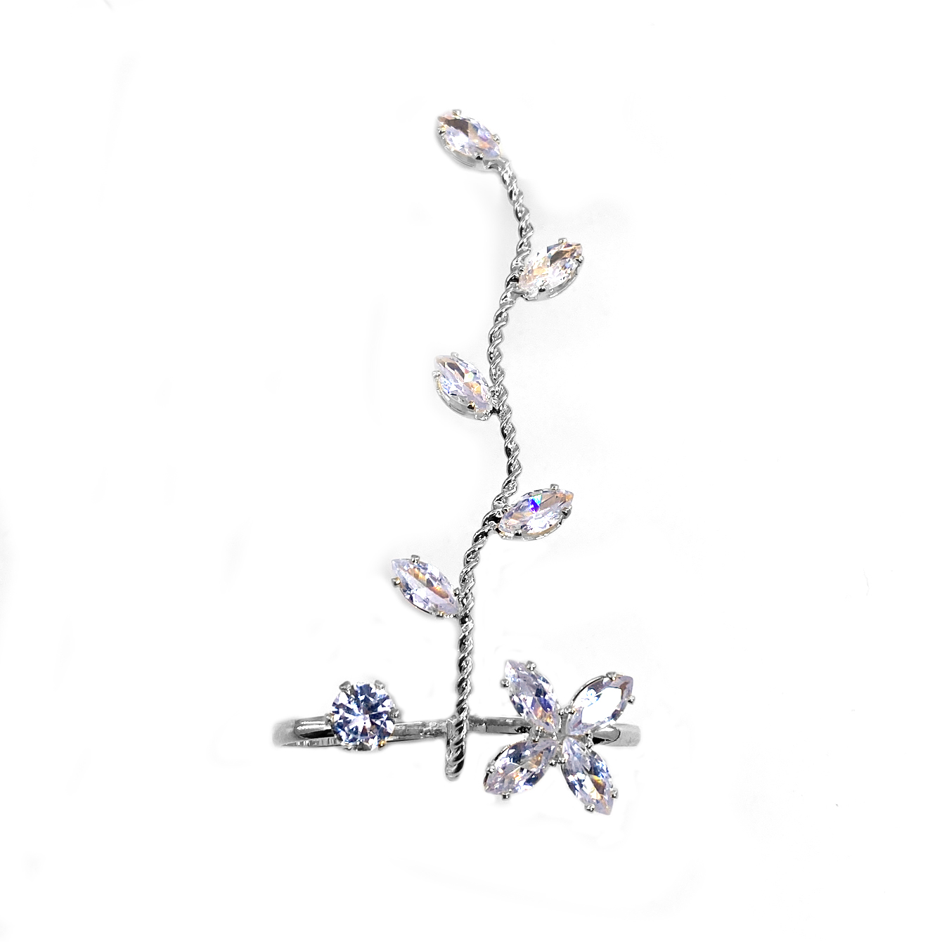 1Pc Prachtige Zirkoon Voet Rin - Body Jewelry Rings recensie en prijs