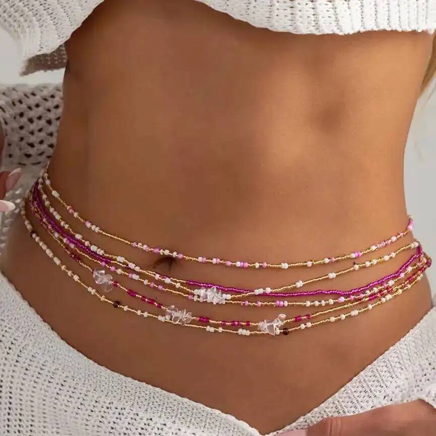 SHIXIN 6-delige set Boho kleur - Body Jewelry Waist Chains recensie en prijs